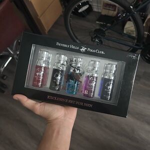 Beverly Hills Polo Club Exclusive Set For Men 5 Colognes 0.5 oz /15 ml NEW Gift